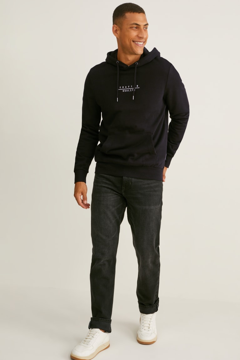 Black C&A Recycled Men's Sweatshirts | MEQIL-5261