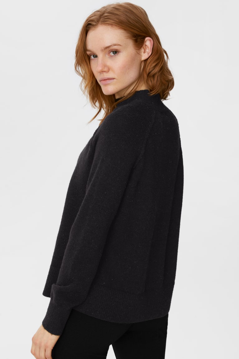 Black C&A Recycled Women's Jumper | DAXMV-4580