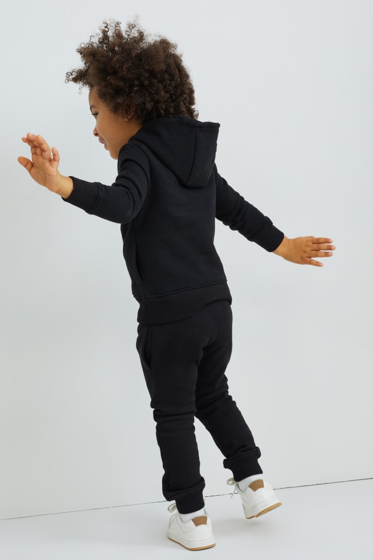 Black C&A Set And Joggers 2 Piece Girls' Hoodie | KFLHV-9516