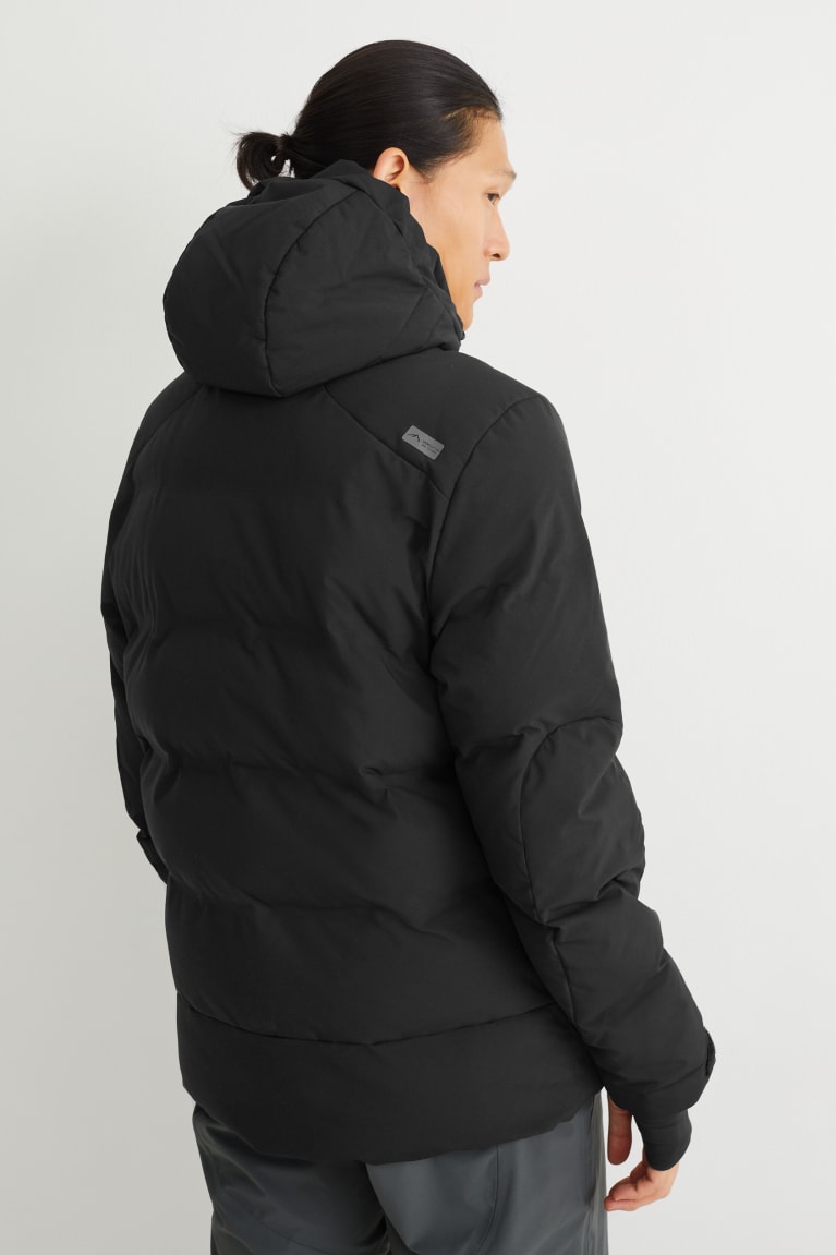 Black C&A Ski With Hood Bionic-finish®eco Men's Jackets | BMQEW-4852