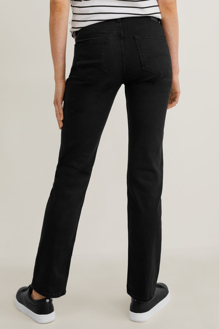 Black C&A Straight Women's Jeans | CQOWS-2769