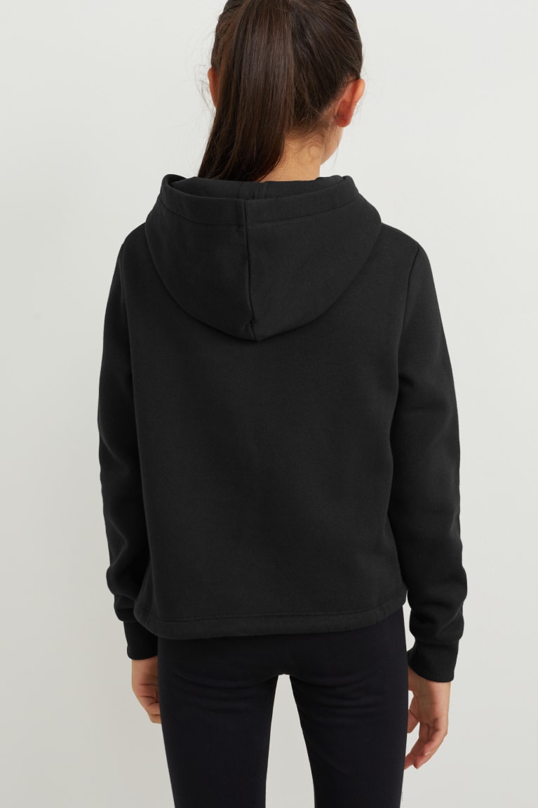 Black C&A Stranger Things Girls' Hoodie | GPSBA-9542