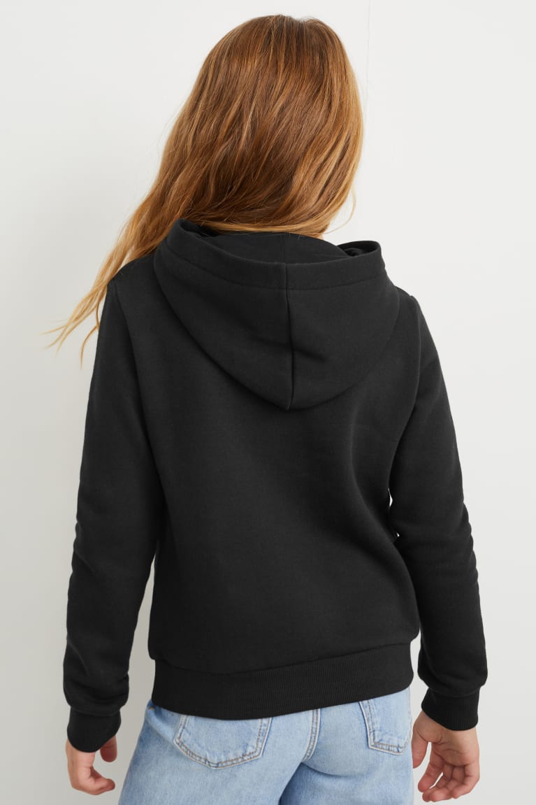 Black C&A Stranger Things Girls' Hoodie | KVGJE-8145