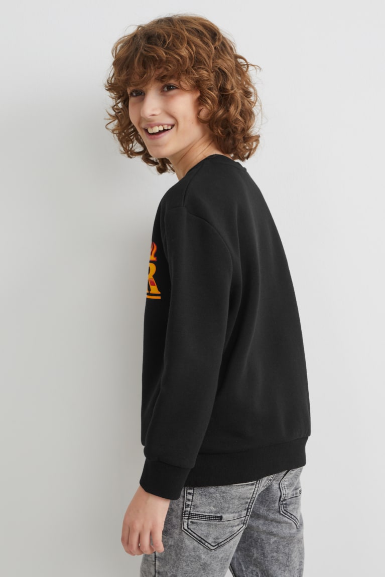 Black C&A Stranger Things Girls' Sweatshirts | PVTRM-3564