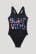 Black C&A Swimsuit Lycra® Xtra Life™ Girls' Swimwear | YDGHL-8975