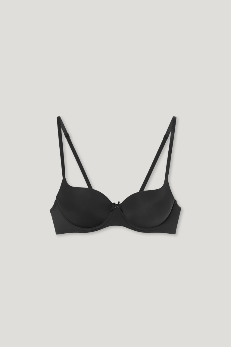 Black C&A Underwire Bra Full Coverage Padded Women's Underwear | ZYHQX-1725