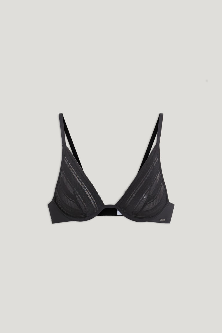 Black C&A Underwire Bra Women's Underwear | IYFTV-8347