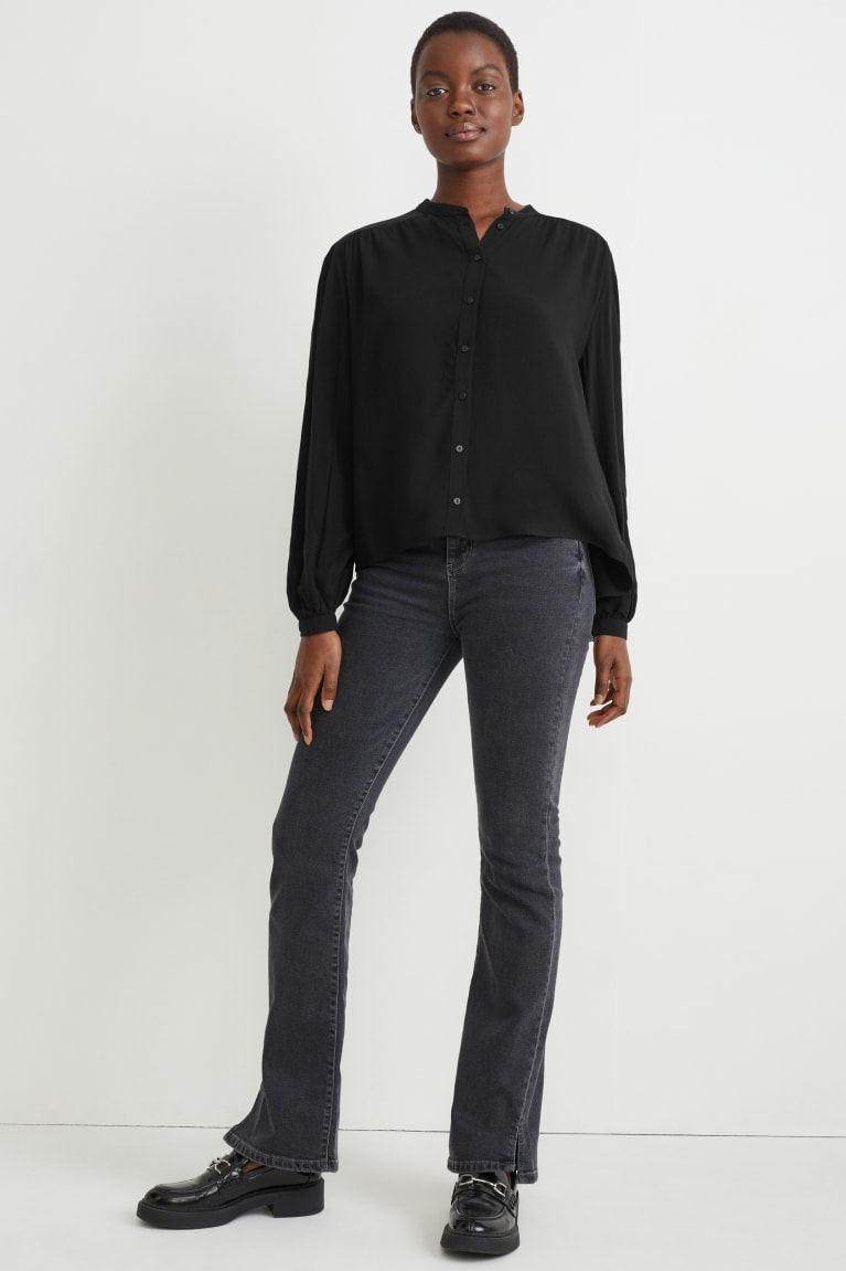 Black C&A With Lenzing™ Ecovero™ Women's Blouses | BMWZC-7351