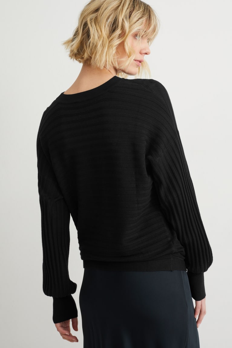 Black C&A With Lenzing™ Ecovero™ Women's Jumper | QJLET-2810