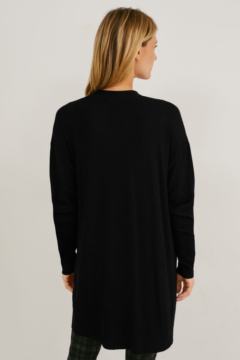 Black C&A Women's Cardigan | HWAFI-5382