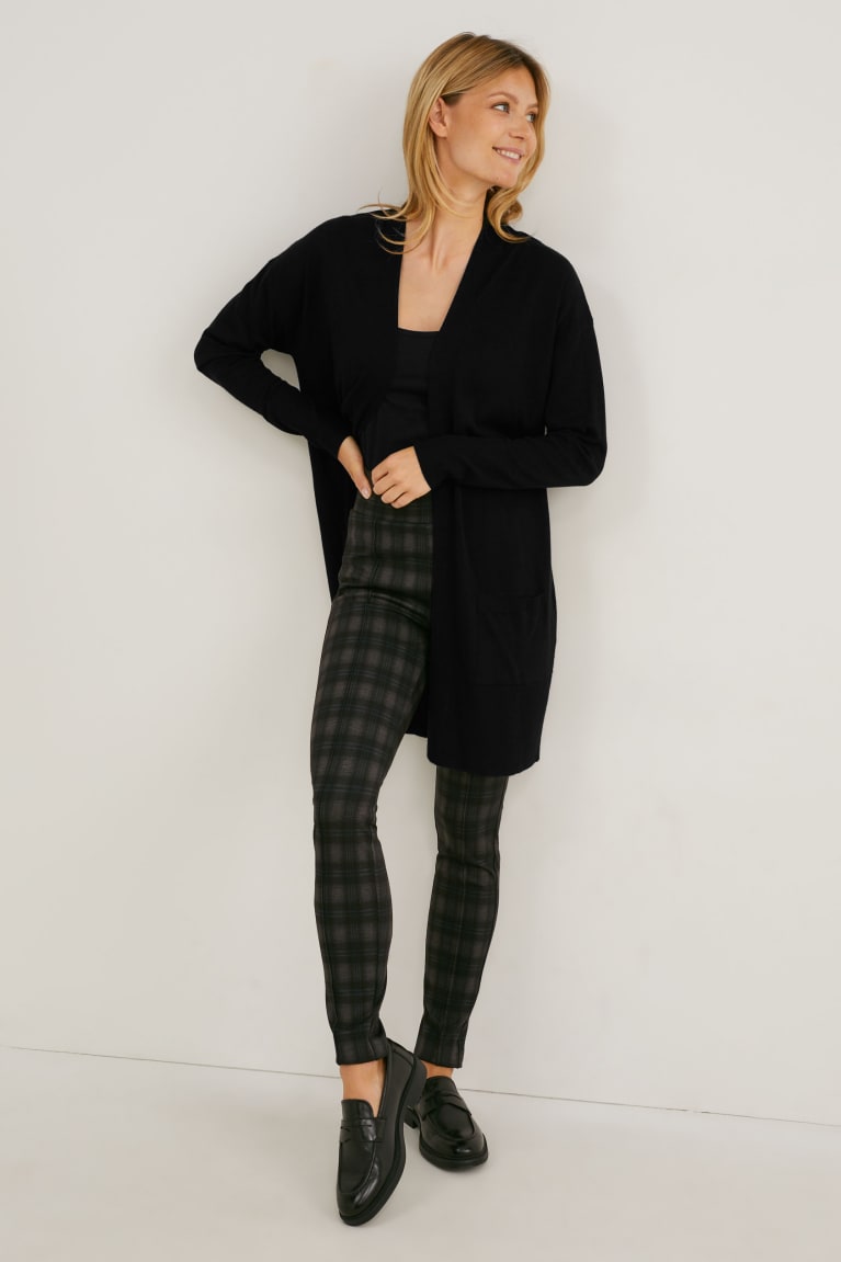 Black C&A Women's Cardigan | HWAFI-5382