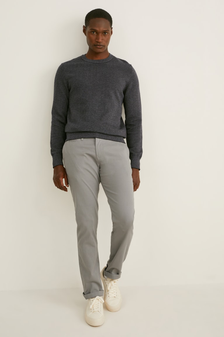 Black / Dark Gray C&A Men's Jumper | ENACF-9730