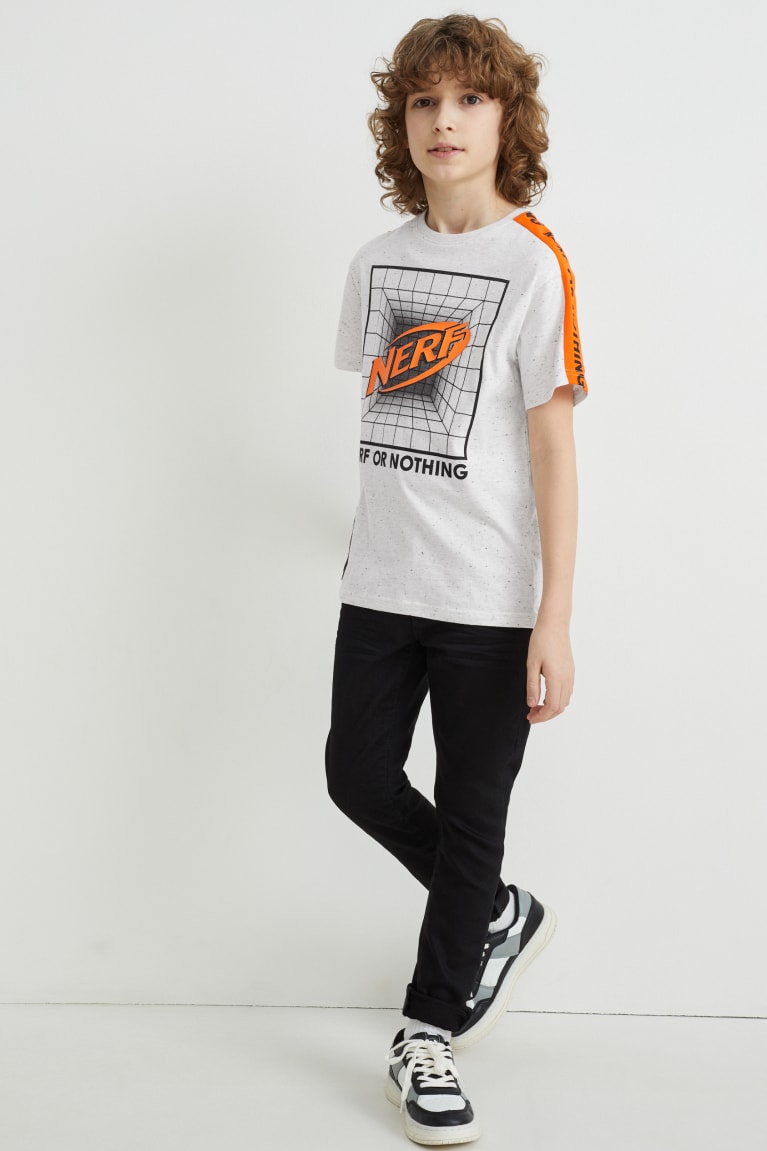 Black / Gray C&A Nerf Sleeve Boys' T-shirts | RTMVY-1482