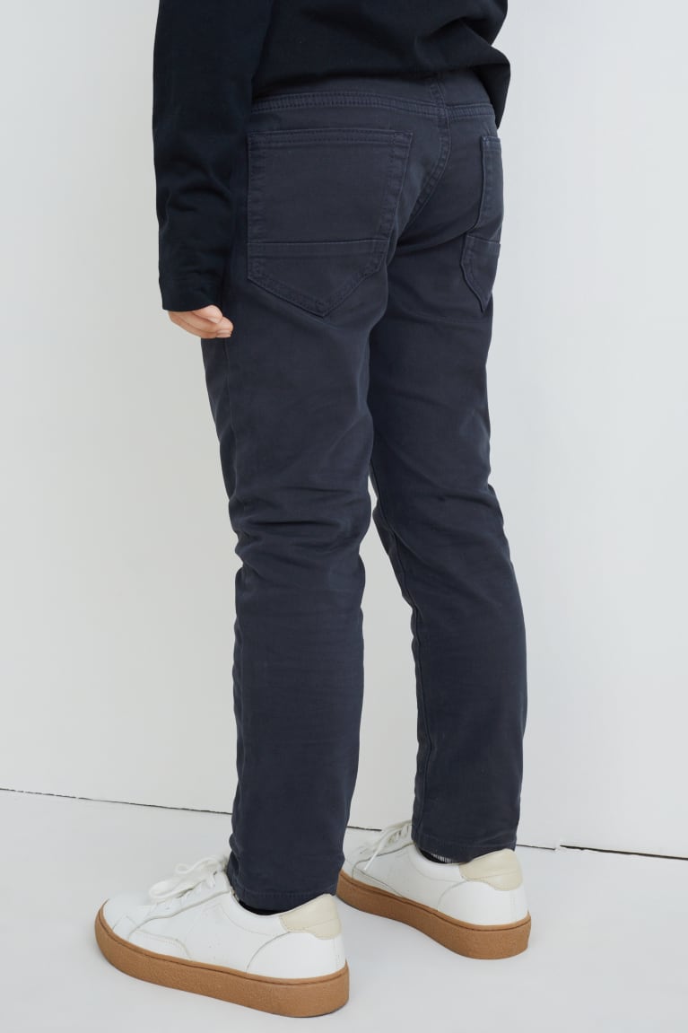 Blue / Black C&A Multipack Of 2 Slim Fit Boys' Trousers | QCALK-7819