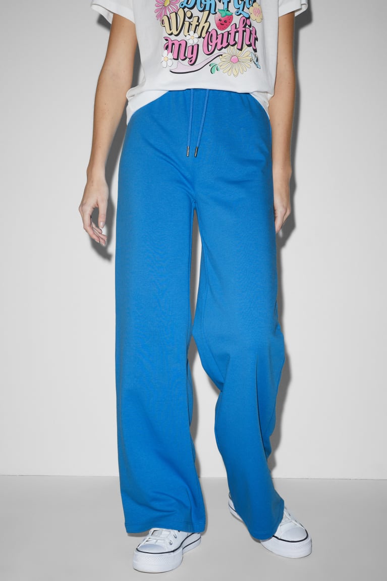 Blue C&A Clockhouse Joggers With Recycled Polyester Women's Trousers | MPYEF-7189