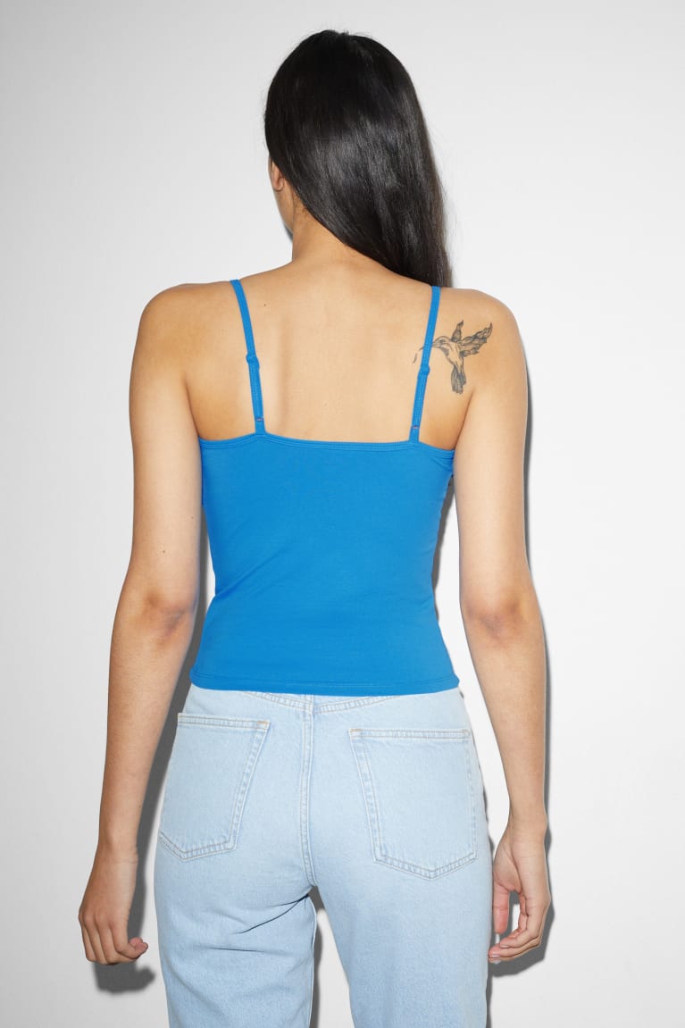 Blue C&A Clockhouse Recover™ Women's Top | XKVBQ-0863