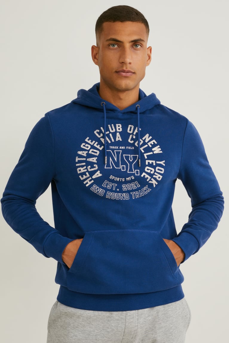 Blue C&A Men's Sweatshirts | BYHTW-1387