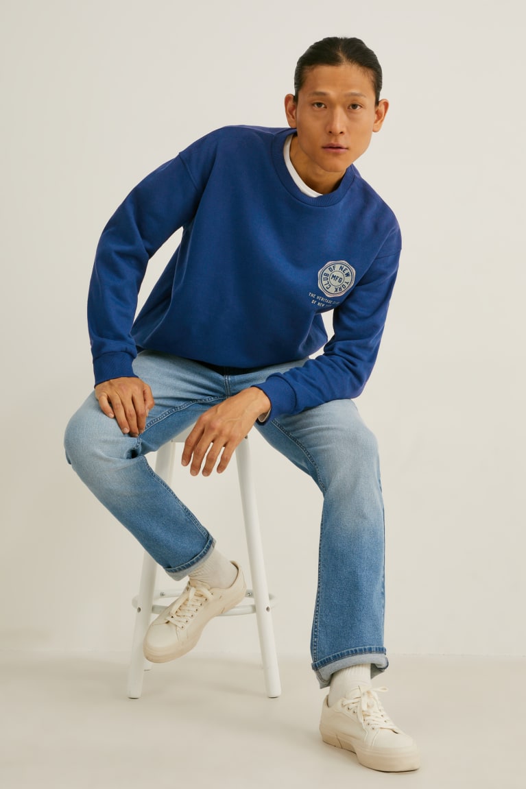 Blue C&A Men's Sweatshirts | NWRZP-3294