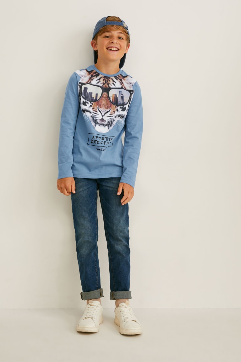 Blue C&A Multipack Of 2 Long Sleeve Boys' Top | QDKJA-5960