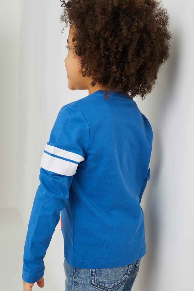 Blue C&A Multipack Of 2 Sonic Long Sleeve Boys' Top | UXHFK-2091