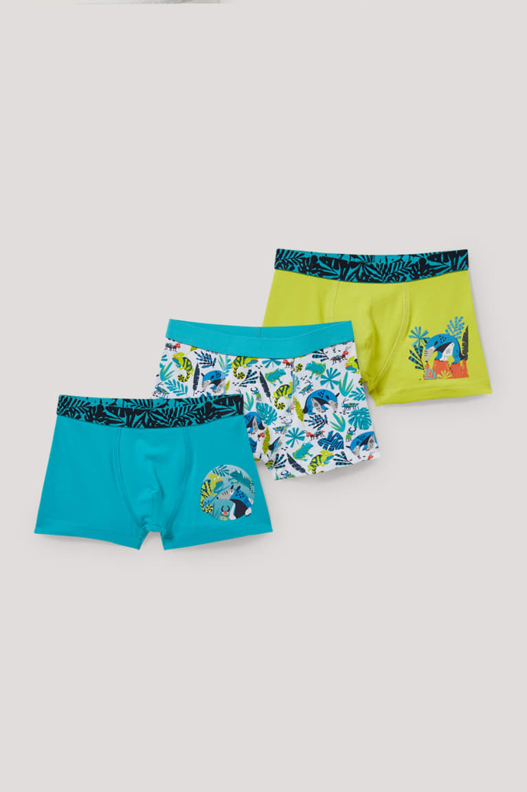 Blue C&A Multipack Of 3 Boxer Organic Cotton Boys\' Underwear | NEKIY-7259