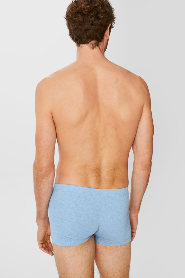 Blue C&A Multipack Of 5 Trunks Organic Cotton Lycra® Men's Underwear | MBCDY-8316