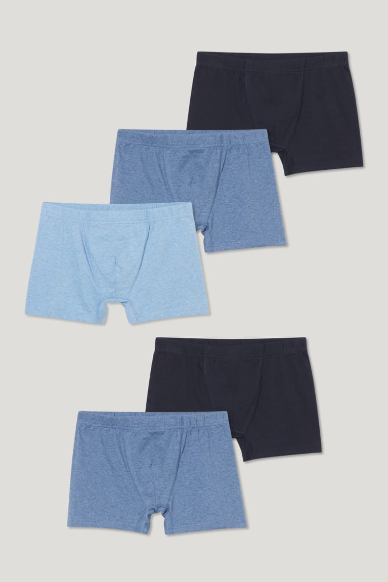 Blue C&A Multipack Of 5 Trunks Organic Cotton Lycra® Men's Underwear | MBCDY-8316