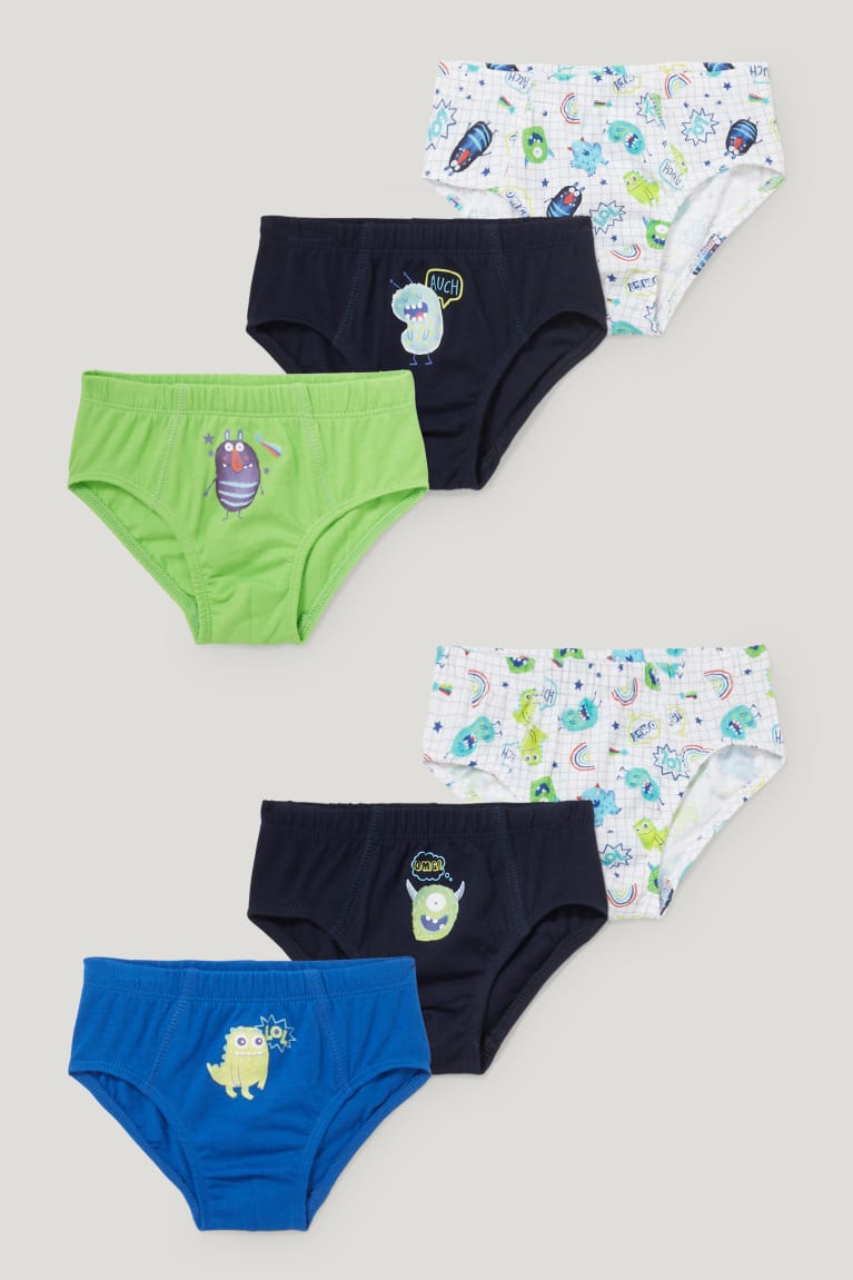 Blue C&A Multipack Of 6 Briefs Organic Cotton Boys\' Underwear | RXPLH-6084