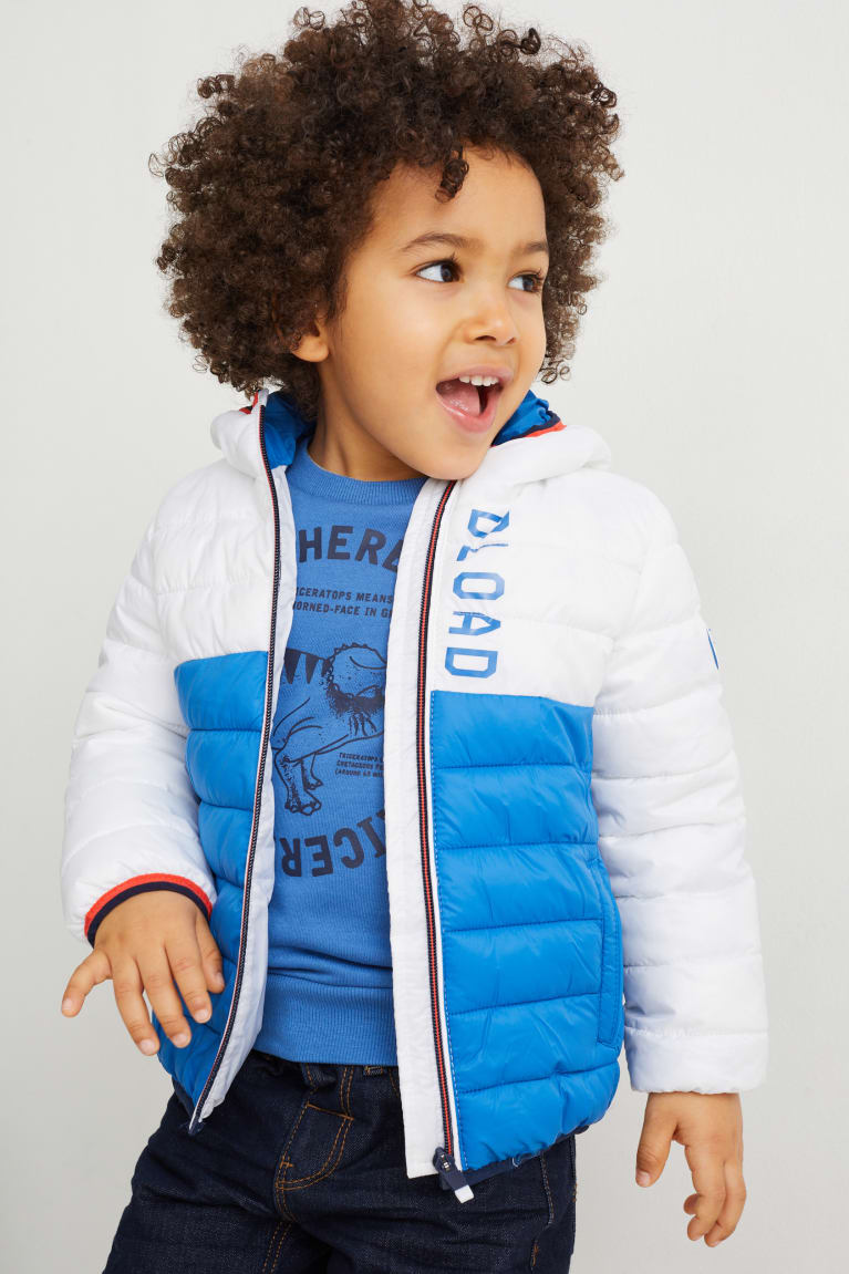 Blue C&A Quilted With Hood Recycled Girls' Jackets | EUAZN-8075