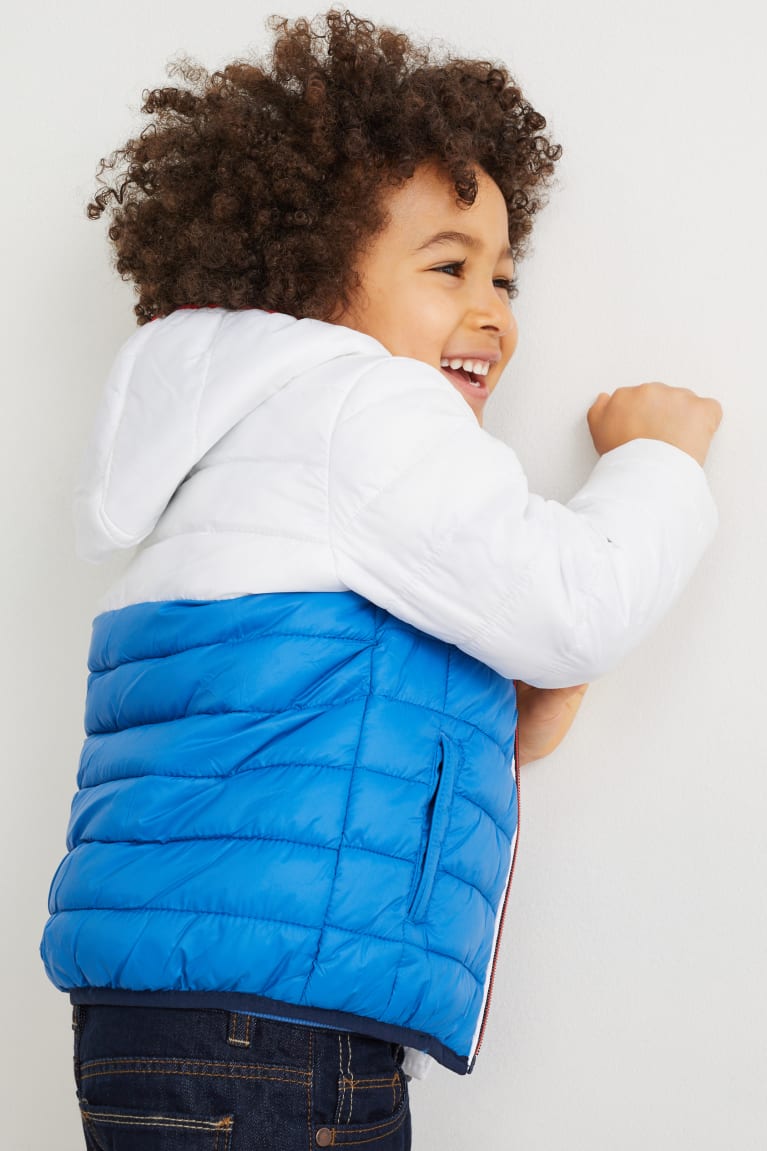 Blue C&A Quilted With Hood Recycled Girls\' Jackets | EUAZN-8075