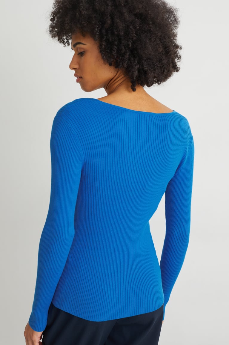 Blue C&A With Lenzing™ Ecovero™ Women's Jumper | BSFCY-7061