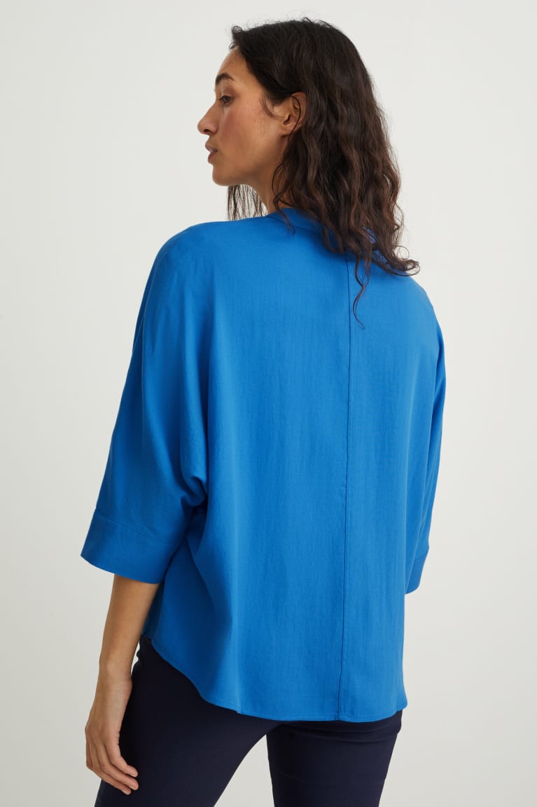 Blue C&A Women's Blouses | MEIJO-7642