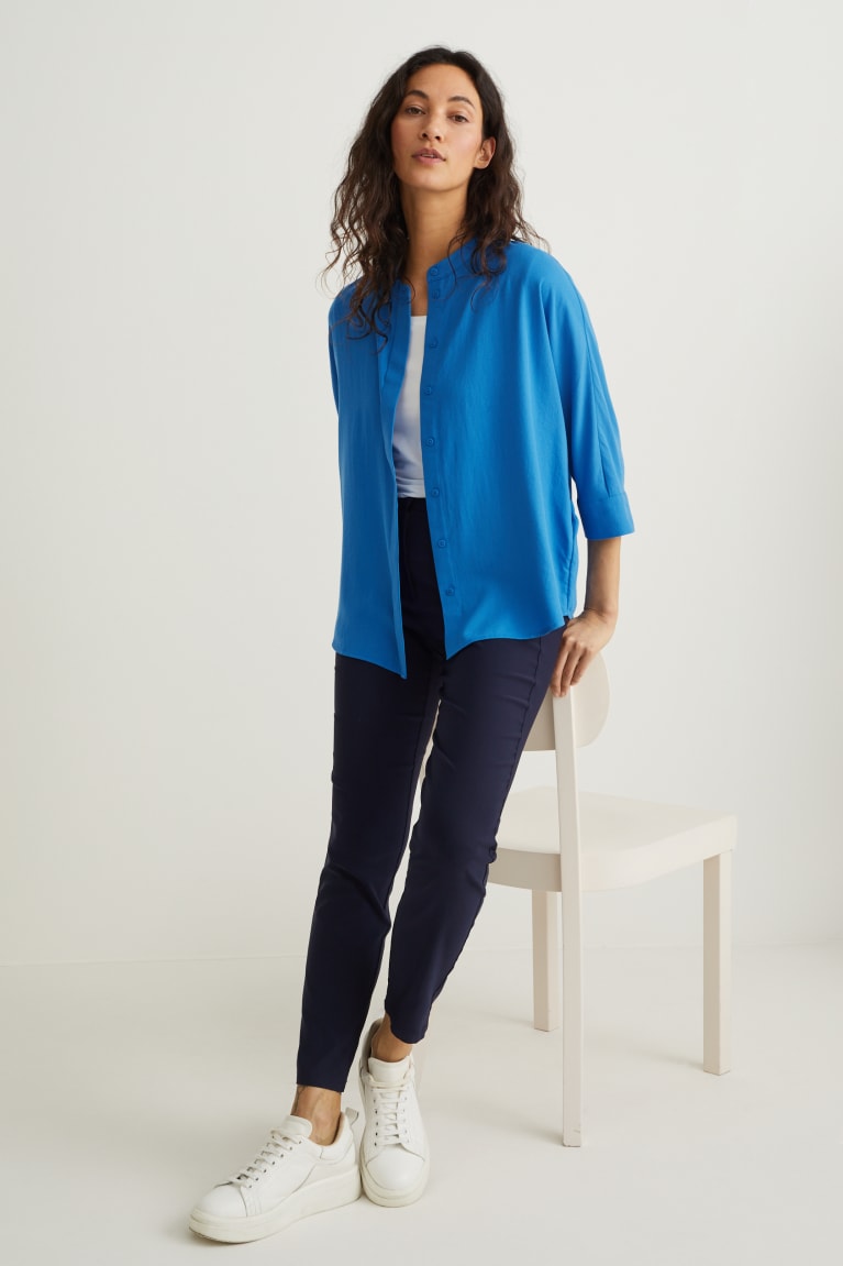 Blue C&A Women's Blouses | MEIJO-7642