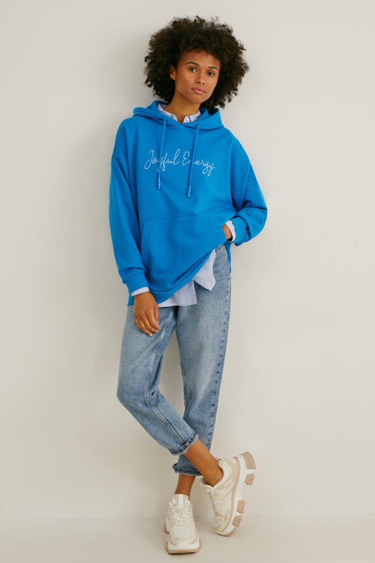 Blue C&A Women's Hoodie | JGFPC-1406