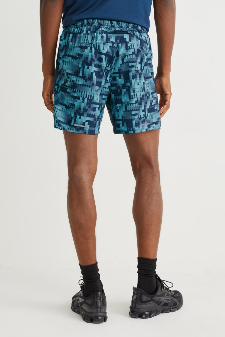 Blue / Dark Blue C&A Active Men's Shorts | TBWNC-0713