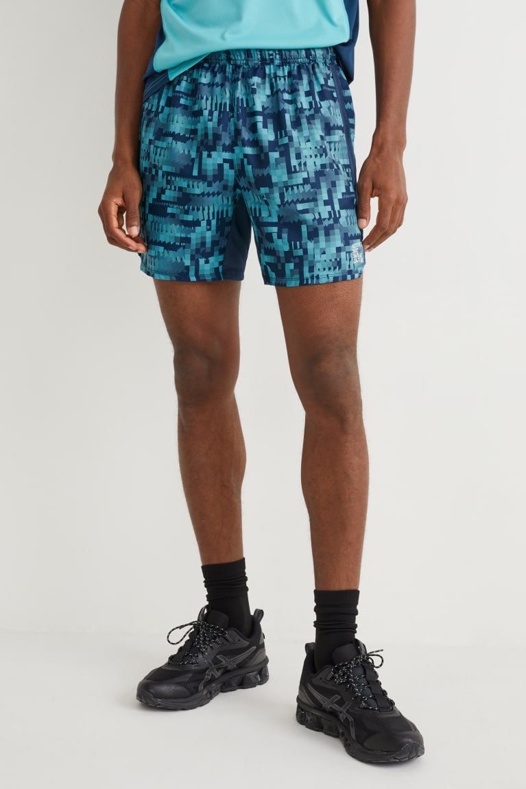 Blue / Dark Blue C&A Active Men's Shorts | TBWNC-0713