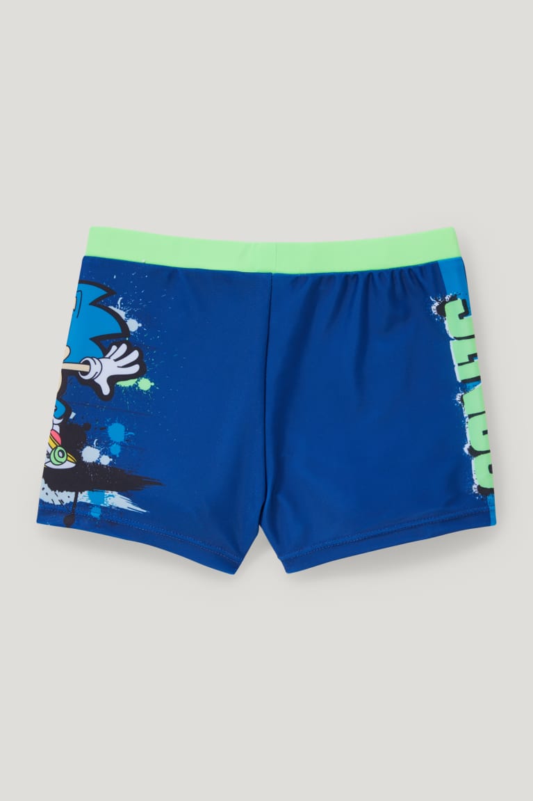 Blue / Light Blue C&A Sonic Lycra® Xtra Life™ Recycled Boys' Swimwear | QJSDT-5674