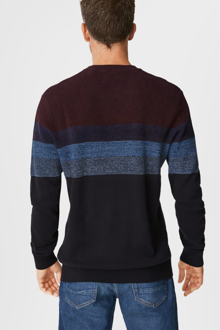 Blue Melange C&A Men's Jumper | XUGAH-1903