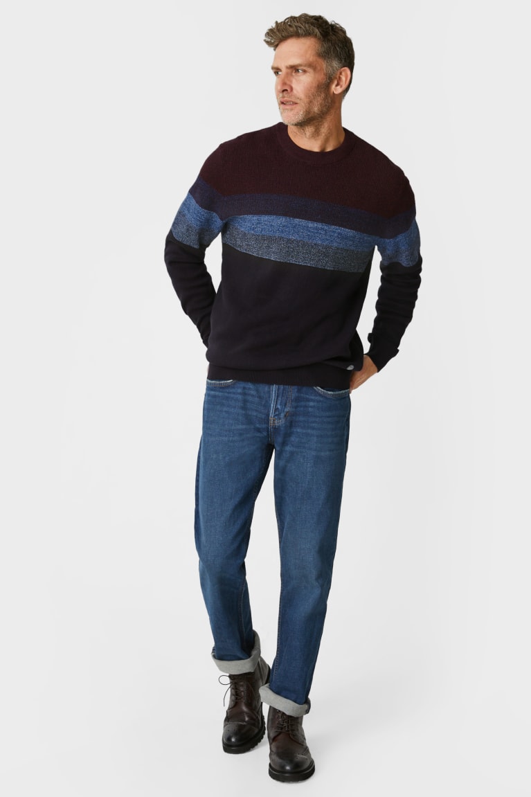 Blue Melange C&A Men's Jumper | XUGAH-1903