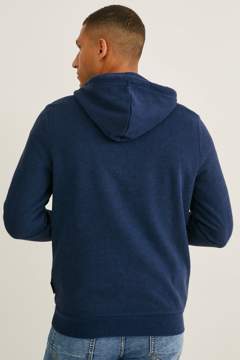 Blue Melange C&A Recycled Men's Sweatshirts | IHTLY-3498