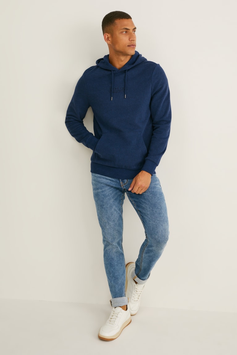 Blue Melange C&A Recycled Men's Sweatshirts | IHTLY-3498