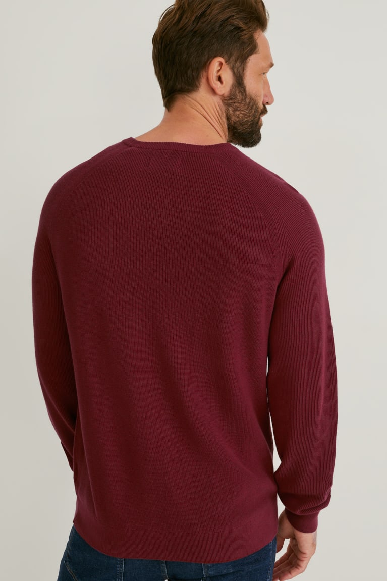 Bordeaux C&A Men's Jumper | FZOVB-0932