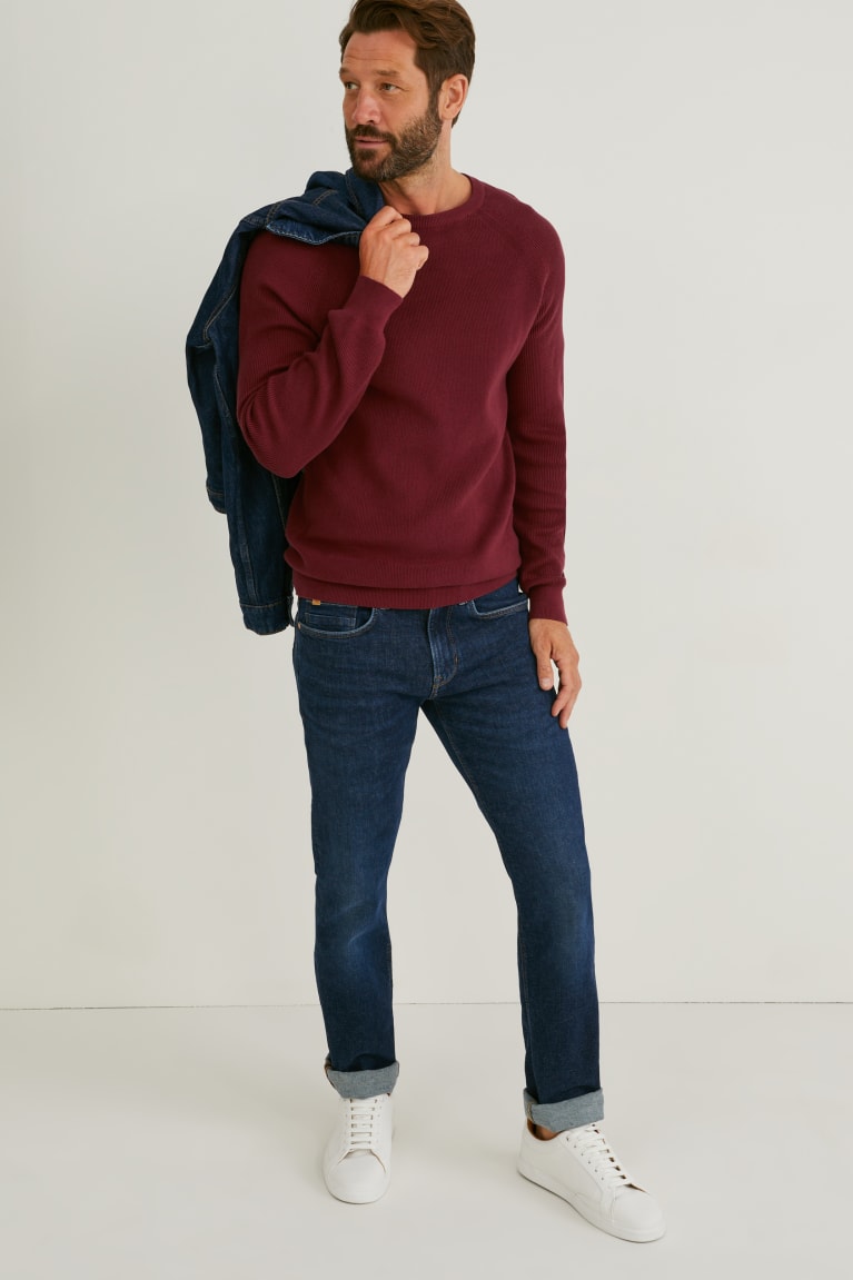 Bordeaux C&A Men's Jumper | FZOVB-0932