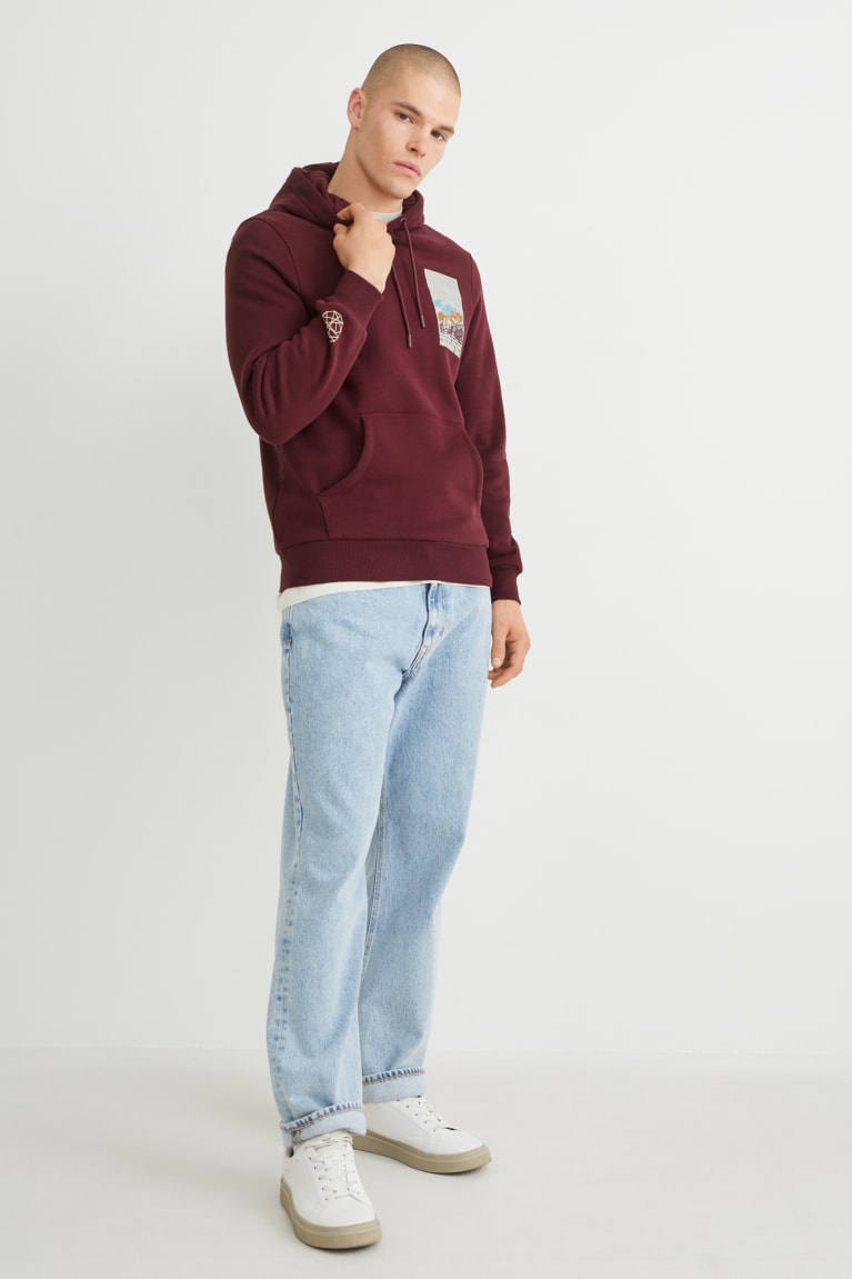 Bordeaux C&A Men's Sweatshirts | ICOTG-6971