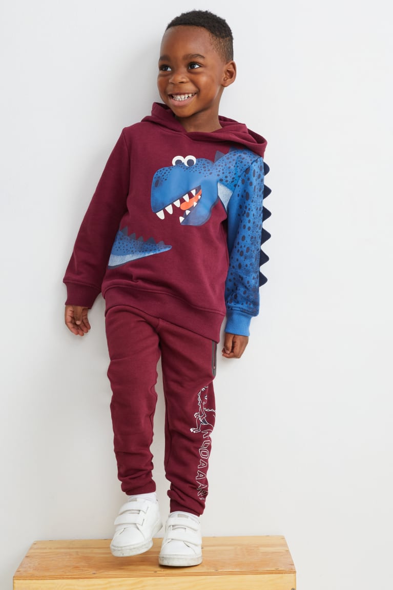 Bordeaux C&A Multipack Of 2 Dinosaur And Long Sleeve Boys' Top | IURSF-7130