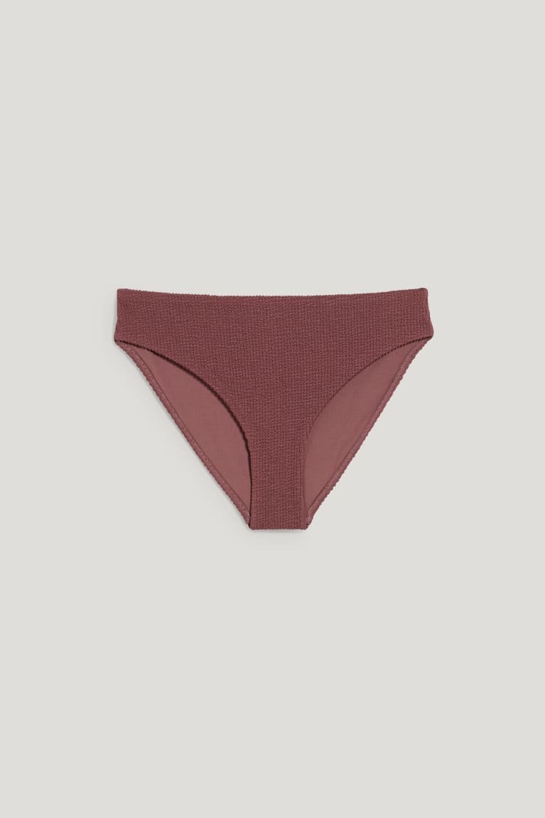 Bordeaux Melange C&A Bikini Bottoms Mid-rise Lycra® Xtra Life™ Women's Swimwear | FHUTN-4536