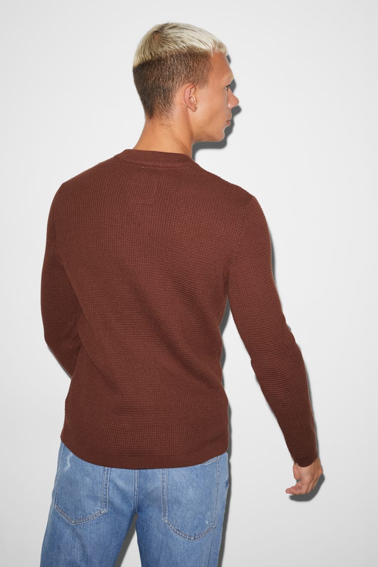 Brown C&A Clockhouse Men's Jumper | CVULO-2650