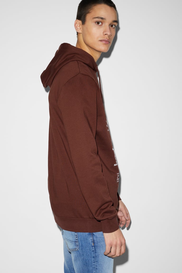 Brown C&A Men's Sweatshirts | HWPLY-0753