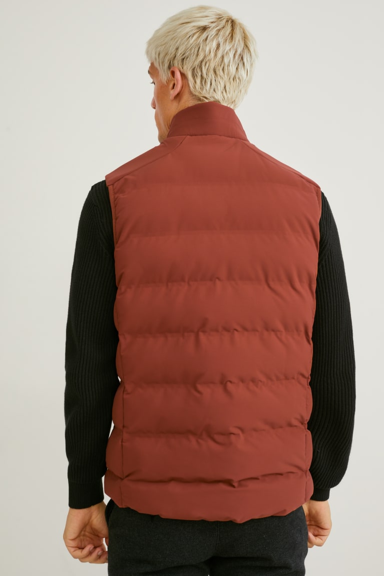 Brown C&A Technical Gilet Recycled Men's Jackets | NYPHU-4671