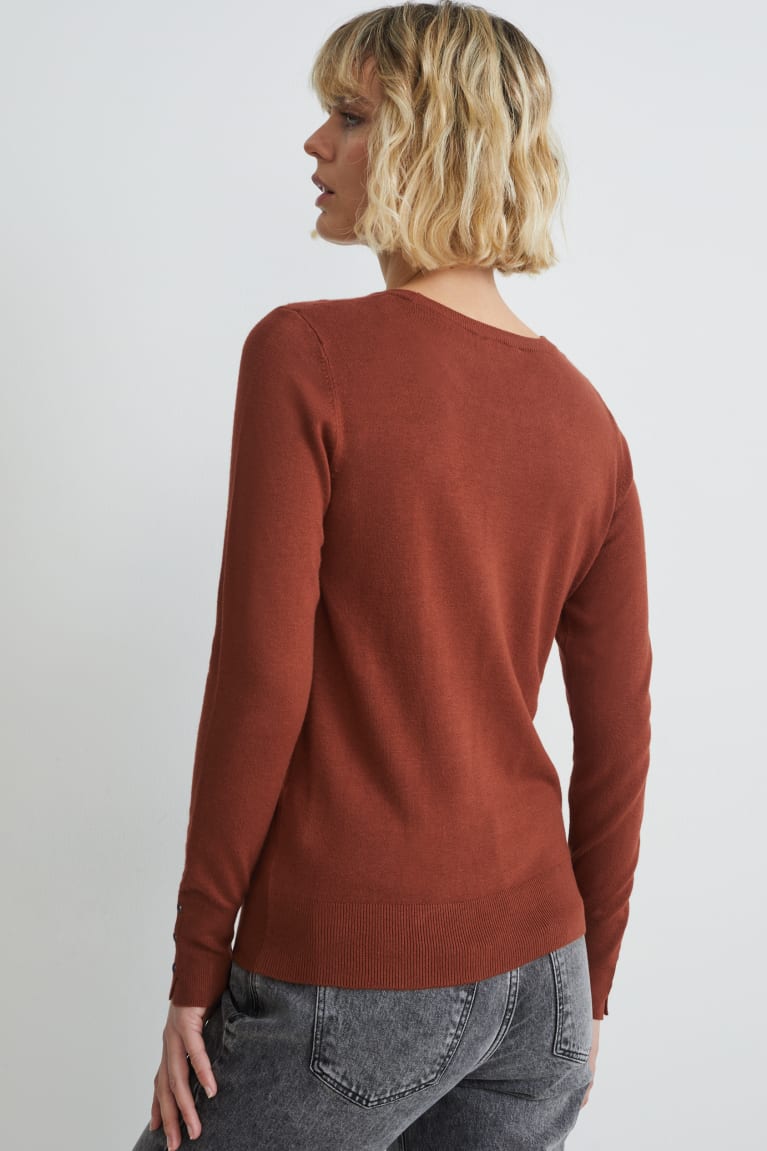 Brown C&A Women's Jumper | JPMEZ-1574